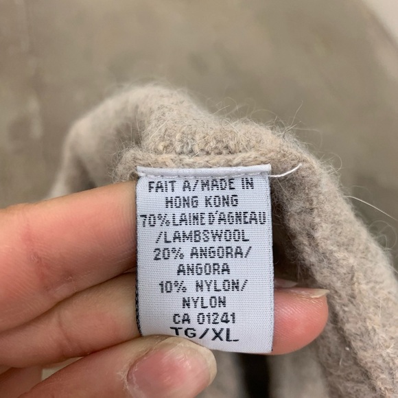 Simons lambswool embroidered angora blend turtleneck bell sleeves sweater - Picture 7 of 7